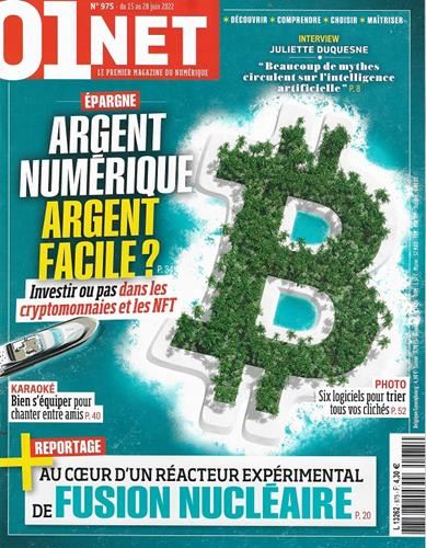01net, le magazine de la high-tech plaisir N° 975 du 15 au 28 juin 2022