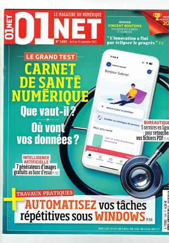 01net, le magazine du numérique N° 1005 du 6 au 19 septembre 2023