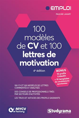 100 modèles de CV et 100 lettres de motivation