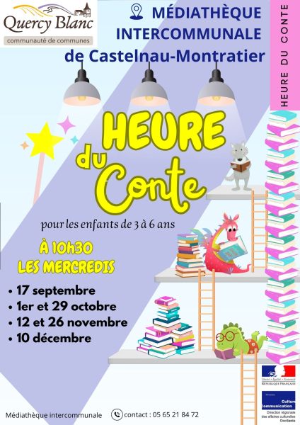 2025 affiche heure du conte cm